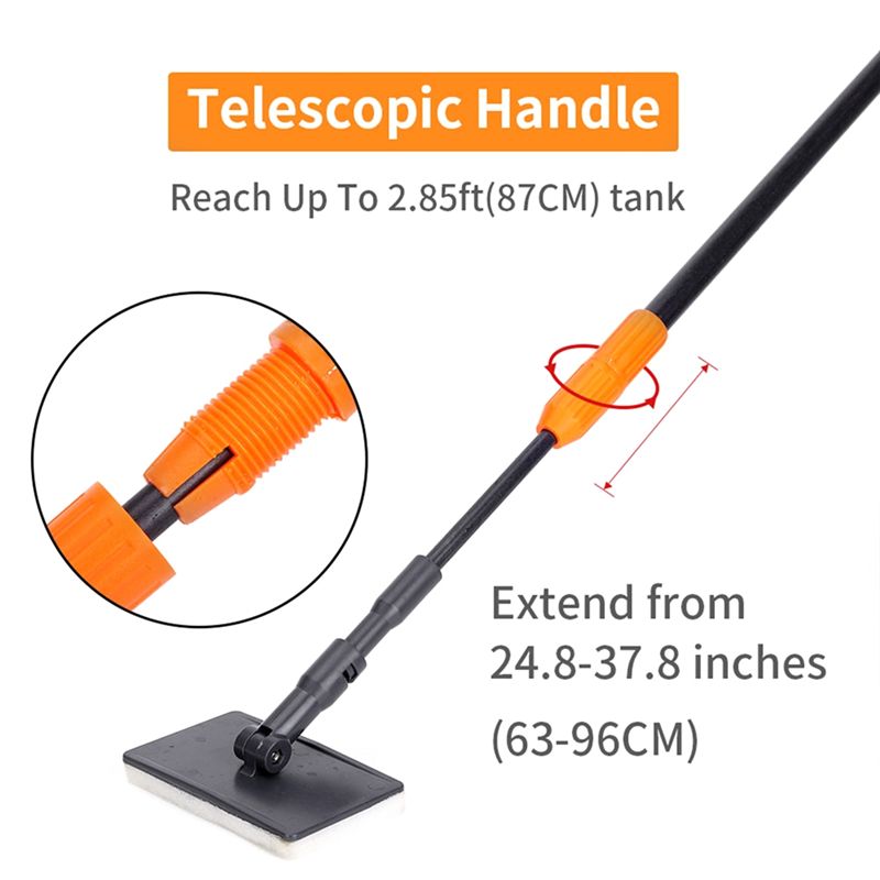 AT14 Aquarium Cleaning Tools K - Marine Aquarium Glass Scraper ulasan dan harga
