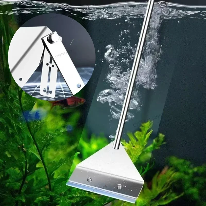 Fish Tank Cleaning Tool Flat S - Marine Aquarium Glass Scraper ulasan dan harga