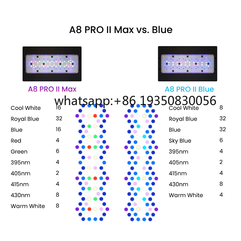 2026-A8 PRO II Max and Blue 24 - Aquarium Marine ulasan dan harga