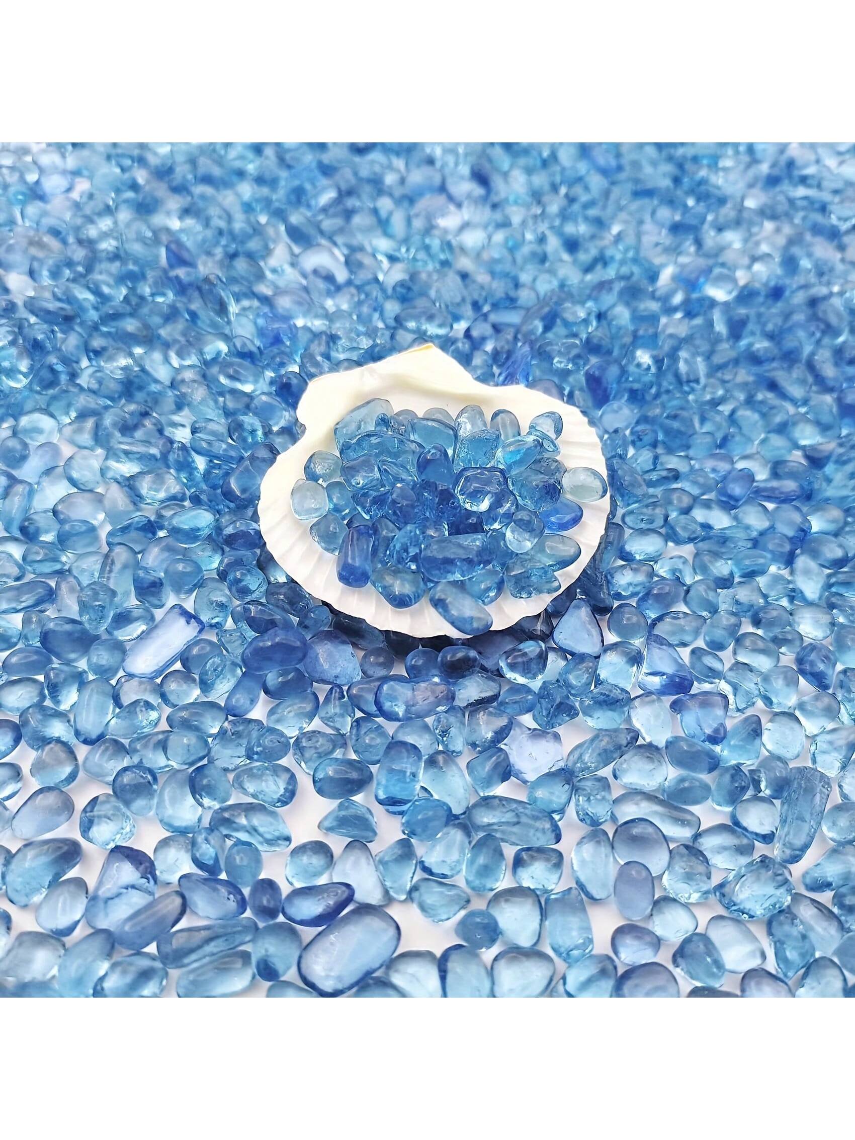 Blue Glass Gravel 3 4mm Aquari - Marine Aquarium Gravel ulasan dan harga