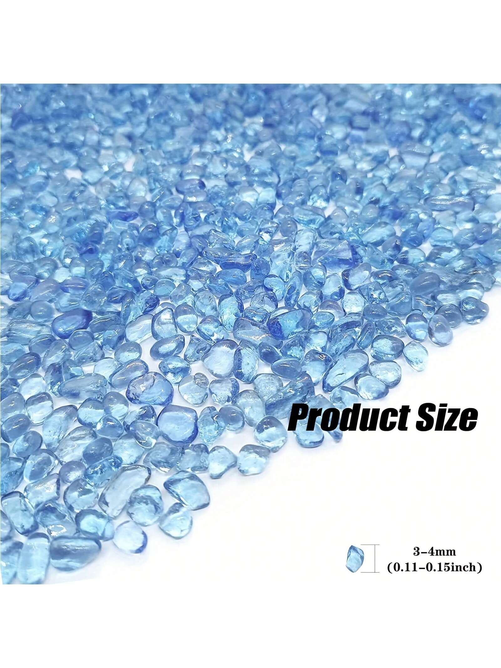 Blue Glass Gravel 3 4mm Aquari - Marine Aquarium Gravel ulasan dan harga